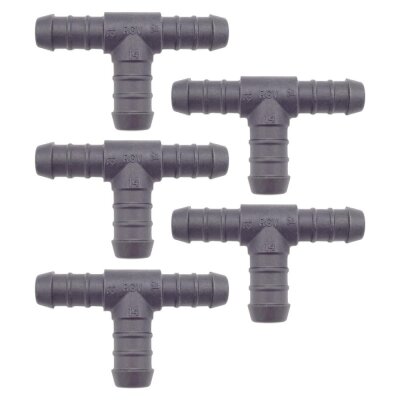 5 x YOU.S Original Schlauchverbinder Zwischenstück RGV Ø 12x12x14 mm - T-Stück Reduzierer