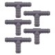 5 x YOU.S Original Schlauchverbinder Zwischenstück RGV Ø 12x12x14 mm - T-Stück Reduzierer