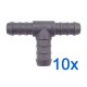 10 x YOU.S Original Schlauchverbinder Zwischenstück RGV Ø 12x12x14 mm - T-Stück Reduzierer