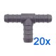 20 x YOU.S Original Schlauchverbinder Zwischenstück RGV Ø 12x12x14 mm - T-Stück Reduzierer