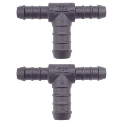2 x YOU.S Original Schlauchverbinder Zwischenstück RGV Ø 10x10x14 mm - T-Stück Reduzierer