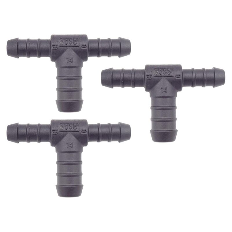 3 x YOU.S Original Schlauchverbinder Zwischenstück RGV Ø 10x10x14 mm - T-Stück Reduzierer