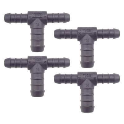 4 x YOU.S Original Schlauchverbinder Zwischenstück RGV Ø 10x10x14 mm - T-Stück Reduzierer