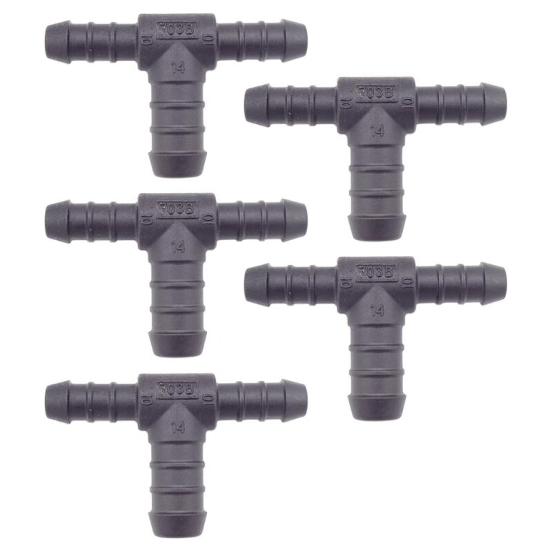 5 x YOU.S Original Schlauchverbinder Zwischenstück RGV Ø 10x10x14 mm - T-Stück Reduzierer