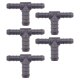 5 x YOU.S Original Schlauchverbinder Zwischenstück RGV Ø 10x10x14 mm - T-Stück Reduzierer