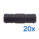 20 x YOU.S Original Schlauchverbinder Zwischenstück RGV Ø 20x20 mm - Gerade Form