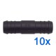 10 x YOU.S Original Schlauchverbinder Zwischenstück RGV Ø 18x18 mm - Gerade Form
