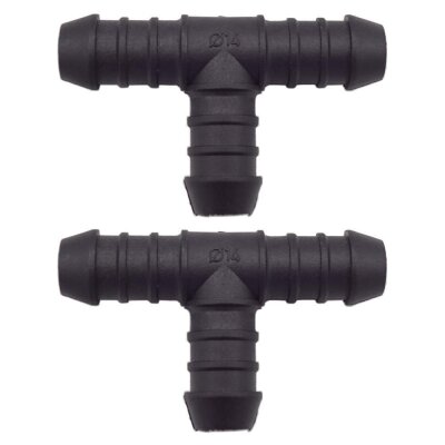 10 x YOU.S Original Schlauchverbinder Zwischenstück RGV Ø 14x14x14 mm - T-Stück