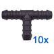 10 x YOU.S Original Schlauchverbinder Zwischenstück RGV Ø 12x12x12 mm - T-Stück