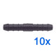 10 x YOU.S Original Schlauchverbinder Leitung Zwischenstück Ø 8x8 mm - Gerade Form
