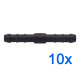 10 x YOU.S Original Schlauchverbinder Leitung Zwischenstück Ø 5x5 mm - Gerade Form