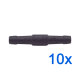 10 x YOU.S Original Schlauchverbinder Leitung Zwischenstück Ø 3x3 mm - Gerade Form