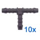 10 x YOU.S Original Schlauchverbinder Zwischenstück RGV Ø 6x6x6 mm - T-Stück