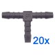 20 x YOU.S Original Schlauchverbinder Zwischenstück RGV Ø 5x5x5 mm - T-Stück