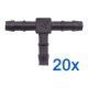 20 x YOU.S Original Schlauchverbinder Zwischenstück RGV Ø 4x4x4 mm - T-Stück