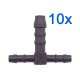 10 x YOU.S Original Schlauchverbinder Zwischenstück RGV Ø 4x6x4 mm - T-Stück Reduzierer