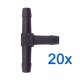 20 x YOU.S Original Schlauchverbinder Zwischenstück RGV Ø 3x3x3 mm - T-Stück