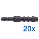 20 x YOU.S Original Schlauchverbinder Zwischenstück RGV Ø 6mm 4mm - Gerade Form - Reduzierer
