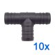 10 x YOU.S Original Schlauchverbinder Zwischenstück RGV Ø 20x20x20 mm - T-Stück