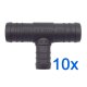 10 x YOU.S Original Schlauchverbinder Zwischenstück RGV Ø 20x15x20 mm - T-Stück Reduzierer