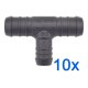 10 x YOU.S Original Schlauchverbinder Zwischenstück RGV Ø 18x15x18 mm - T-Stück Reduzierer