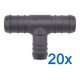 20 x YOU.S Original Schlauchverbinder Zwischenstück RGV Ø 18x15x18 mm - T-Stück Reduzierer