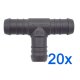 20 x YOU.S Original Schlauchverbinder Zwischenstück RGV Ø 16x16x16 mm - T-Stück