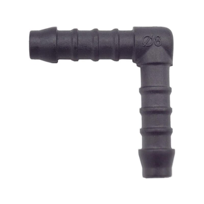20 x YOU.S Original Schlauchverbinder Zwischenstück RGV Ø 8 mm 90° Winkel - L Form