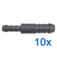 10 x YOU.S Original Schlauchverbinder Zwischenstück RGV Ø 12mm 8mm - Gerade Form - Reduzierer