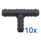 10 x YOU.S Original Schlauchverbinder Zwischenstück RGV Ø 14x12x14 mm - T-Stück Reduzierer