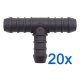 20 x YOU.S Original Schlauchverbinder Zwischenstück RGV Ø 14x12x14 mm - T-Stück Reduzierer