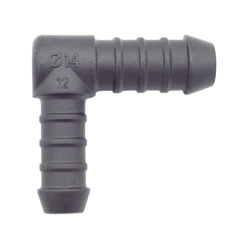 10 x YOU.S Original Schlauchverbinder Zwischenstück RGV Ø 12x14 mm 90° Winkel - L-Form Reduzierer