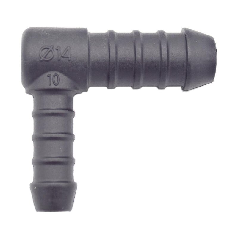 20 x YOU.S Original Schlauchverbinder Zwischenstück RGV Ø 10x14 mm 90° Winkel - L-Form Reduzierer