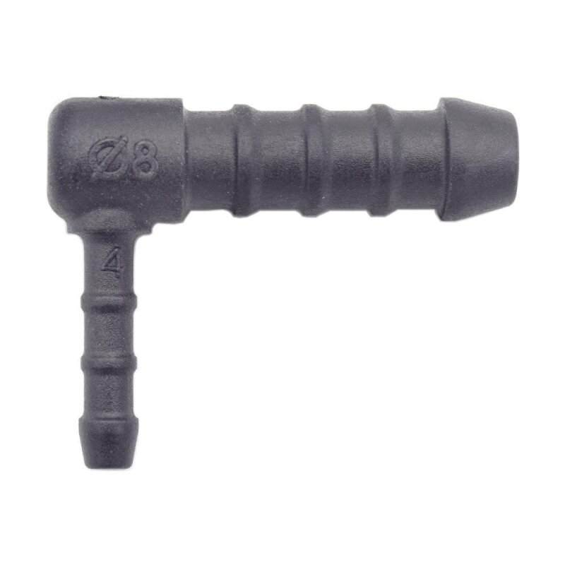 20 x YOU.S Original Schlauchverbinder Zwischenstück RGV Ø 4x8 mm 90° Winkel - L-Form Reduzierer