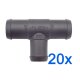 20 x YOU.S Original Schlauchverbinder Zwischenstück RGV Ø 25x22x25 mm - T-Stück Reduzierer