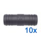10 x YOU.S Original Schlauchverbinder Leitung Zwischenstück RGV Ø 25x25 mm - Gerade Form