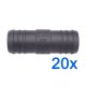 20 x YOU.S Original Schlauchverbinder Leitung Zwischenstück RGV Ø 25x25 mm - Gerade Form
