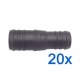 20 x YOU.S Original Schlauchverbinder Zwischenstück RGV Ø 25mm 22mm - Gerade Form - Reduzierer