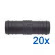 20 x YOU.S Original Schlauchverbinder Zwischenstück RGV Ø 22x22 mm - Gerade Form