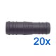20 x YOU.S Original Schlauchverbinder Zwischenstück RGV Ø 22mm 20mm - Gerade Form - Reduzierer