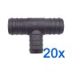 20 x YOU.S Original Schlauchverbinder Zwischenstück RGV Ø 25x25x20 mm - T-Stück Reduzierer