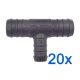 20 x YOU.S Original Schlauchverbinder Zwischenstück RGV Ø 22x22x16 mm - T-Stück Reduzierer