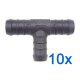 10 x YOU.S Original Schlauchverbinder Zwischenstück RGV Ø 16x16x14 mm - T-Stück Reduzierer