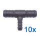 10 x YOU.S Original Schlauchverbinder Zwischenstück RGV Ø 16x16x10 mm - T-Stück Reduzierer
