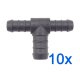 10 x YOU.S Original Schlauchverbinder Zwischenstück RGV Ø 12x16x12 mm - T-Stück Reduzierer