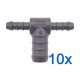 10 x YOU.S Original Schlauchverbinder Zwischenstück RGV Ø 8x16x8 mm - T-Stück Reduzierer