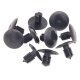10 x YOU.S Original Universal Befestigungsclip Druckclip Stopfen - Schwarz