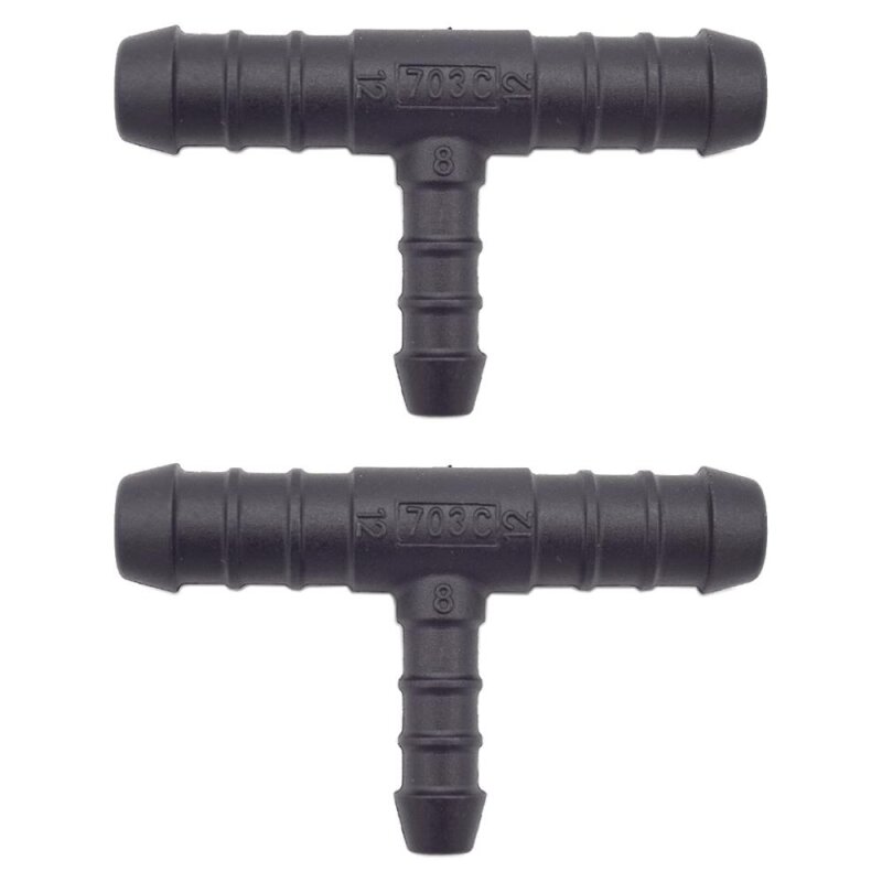 2 x YOU.S Original Schlauchverbinder Zwischenstück RGV Ø 12x12x8 mm - T-Stück Reduzierer