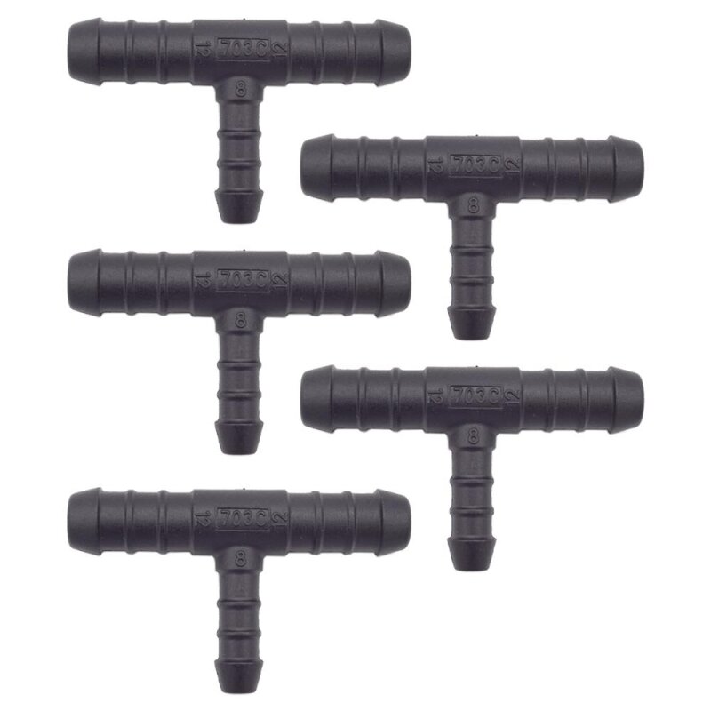 5 x YOU.S Original Schlauchverbinder Zwischenstück RGV Ø 12x12x8 mm - T-Stück Reduzierer