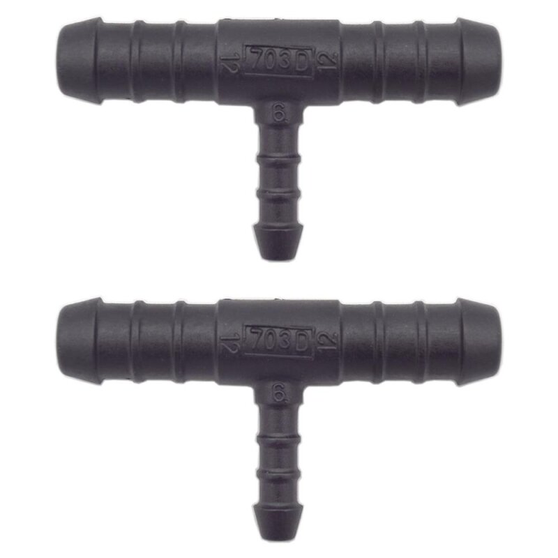 2 x YOU.S Original Schlauchverbinder Zwischenstück RGV Ø 12x12x7 mm - T-Stück Reduzierer